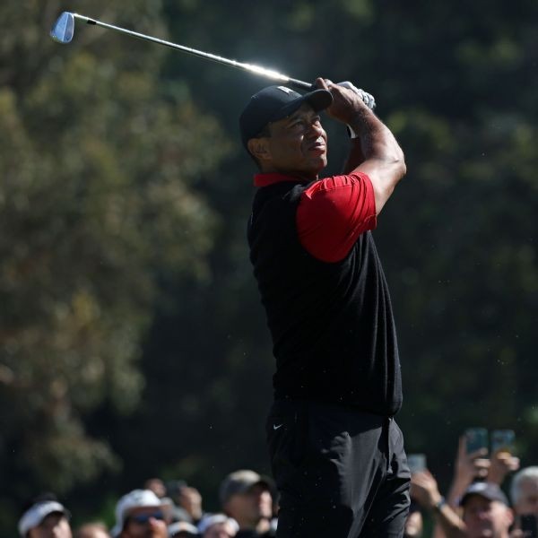 Five-bogey final round caps Tiger's Riviera return