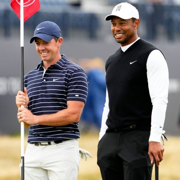 Tiger, Rory break ground on site for golf league