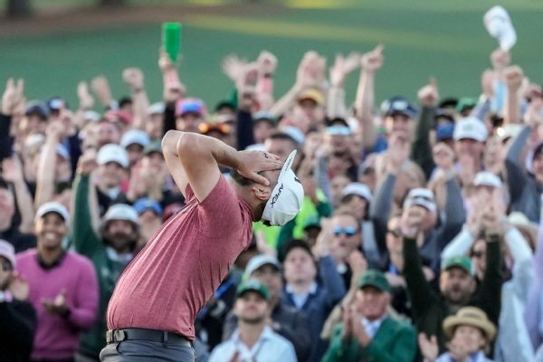 Rahm wins first Masters by 4 shots for 2nd major