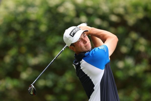 Hovland leads RBC Heritage; Rahm eight back