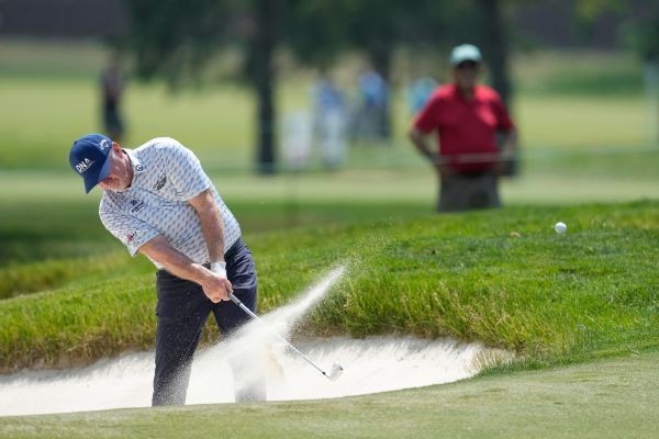 Pampling leads after 1 round at U.S. Senior Open