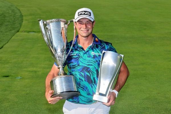 Hovland sets course record with 61 to win at BMW