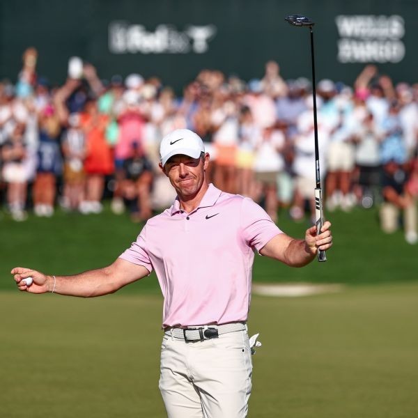 Rory closes with 65, wins record 4th Wells Fargo