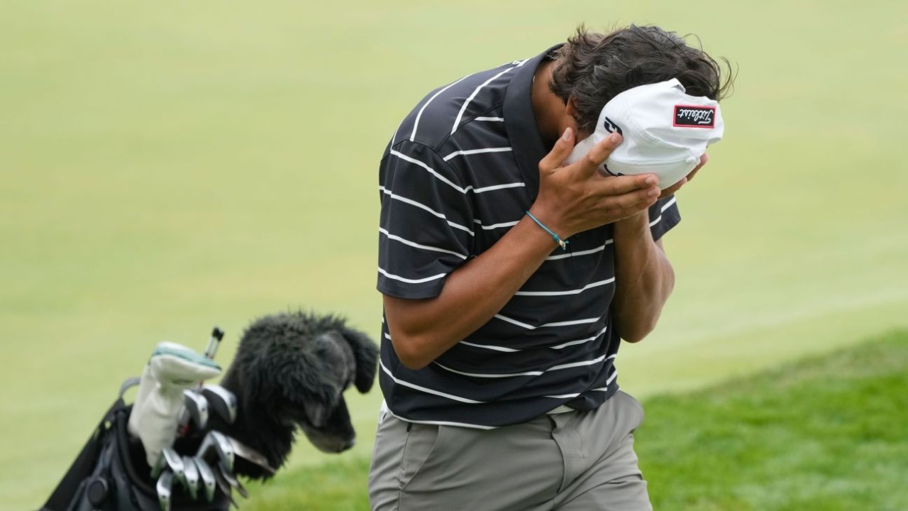 Charlie Woods struggles at U.S. Junior Amateur